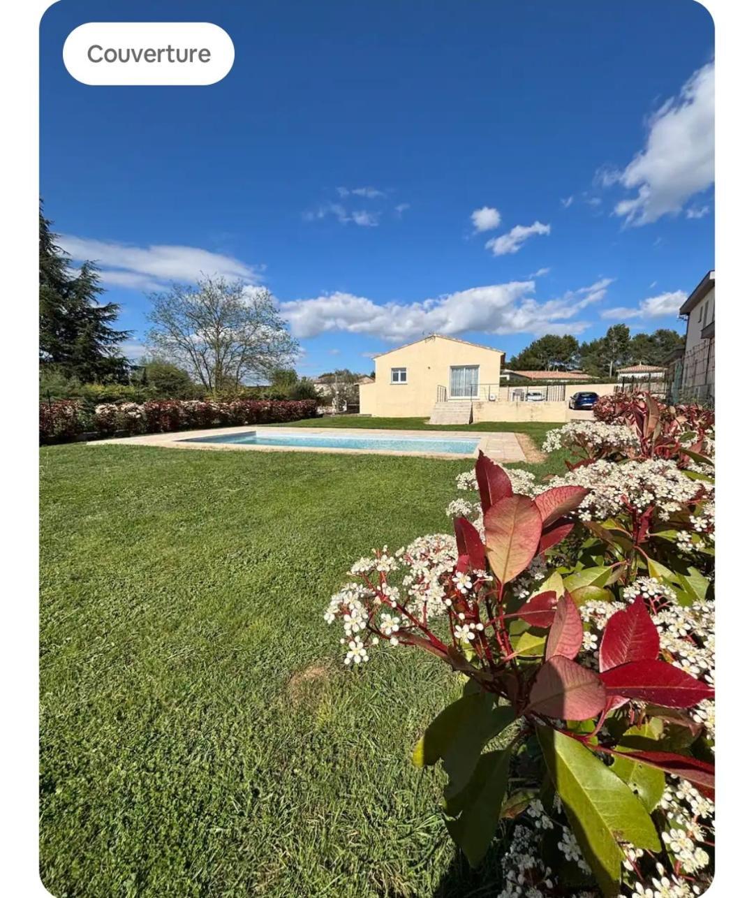 Villa Familiale Avec Piscine, Jardin A 10 Mn D'Uzes Flaux Buitenkant foto